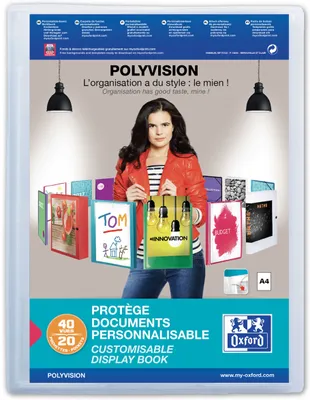 Zdjęcie produktu dla Książka prezentacyjna ELBA POLYVISION, 20 rękawów, bezbarwna