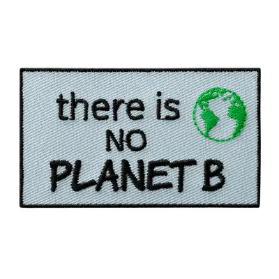 Produktbild von Mono Quick 14129 RECYCL-PATCH No Planet B Bügelbild, ca. 3,5 x 6,2 cm PET
