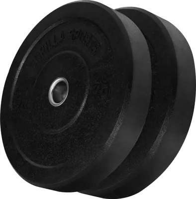Produktbild von GORILLA SPORTS® Olympia Hantelscheiben - 40 kg Set, 2 x 20 kg Gewichte, 50mm Bohrung, gummiert - Bumper Plates, Olympiascheiben, Gewichtsscheiben