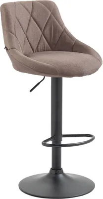 Produktbild von Barhocker Lazio Stoff schwarz taupe