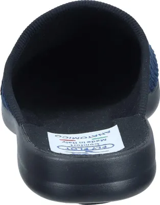 Produktbild von Fly Flot Herren Hausschuh Cord Pantoffel mit leichter Piumatech Laufsohle 220092, Größe:42 EU, Farbe:Blau