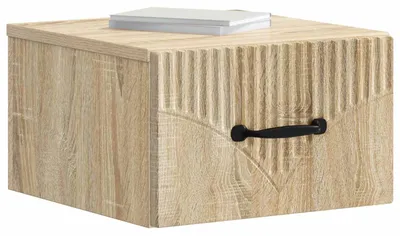 Produktbild von vidaXL Wandmontierter Nachttisch Sonoma-Eiche 34,5 x 33 x 20 cm
