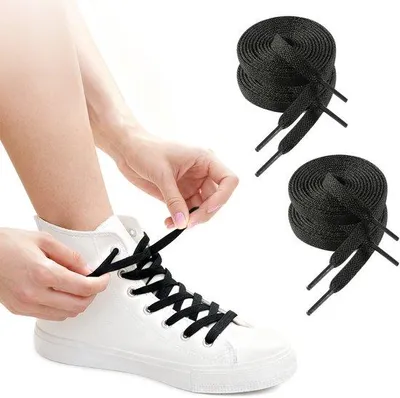 Produktbild von Polyester Sportveters 180 cm - 8 mm - 4er Pack - Canvas - Weiß - Sport - und Casualsneaker Veters