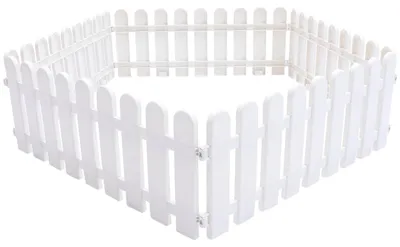 Produktbild von Set aus 5 Kunststoff Gartenzaun für Dekoration