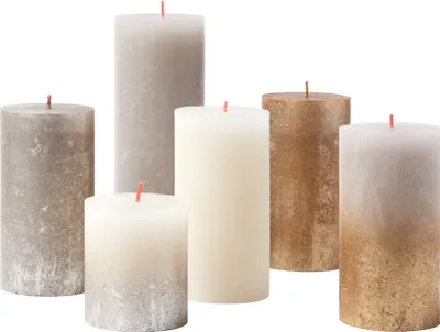 Produktbild von Bolsius 6er Set Kerzen, mehrfarbig