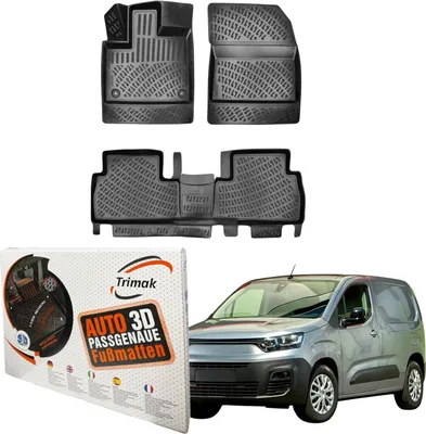 Produktbild von Trimak Autofußmatten kompatibel mit Fiat Doblo 3.Gen  Typ K9 ab 2022 Auto Allwetter Gummimatten