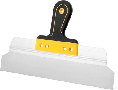 Imagen del producto de Espátula de 350 mm, acero inoxidable, con mango ergonómico, flexible, para placas de yeso y trabajos de masilla
