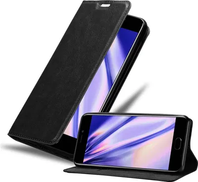 Obrázek produktu pro Cadorabo Case for MEIZU M6 Protective Case in Black Pouzdro na mobilní telefon s magnetickým zavíráním