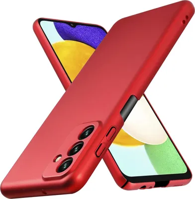 Produktbild von Cadorabo Hülle für Samsung Galaxy A13 5G Schutzhülle in Rot Hard Case Handy Hülle Etui