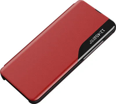 Produktbild von Eco Leather View Case elegantes Flip Case mit Standfunktion Xiaomi Redmi Note 11 Pro+ 5G (China) / 11 Pro 5G (China) / Mi11i HyperCharge / Poco X4 NFC 5G rot