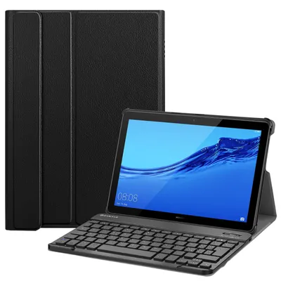 Produktbild von Fintie Tastaturgehäuse für Huawei MediaPad T5 10 (Italienisches Layout), Schwarz