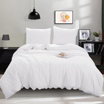 Zdjęcie produktu dla Komplet pościeli Famanu, 135 x 200 cm, 2-elementowy, miękka i łatwa w pielęgnacji, poszewka na kołdrę z zamkiem błyskawicznym, wykonana z mikrofibry