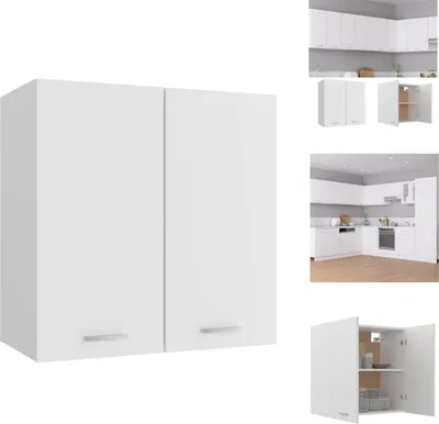 Image de vidaXL Armoire suspendue Blanc 60x31x60 cm Bois composite - Armoires de cuisine
