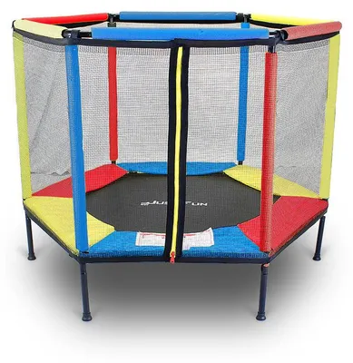 Produktbild von Kinder-Trampolin 140 cm mit Sicherheitsnetz – Mini-Spielgerät für Innen- und Außenbereich
