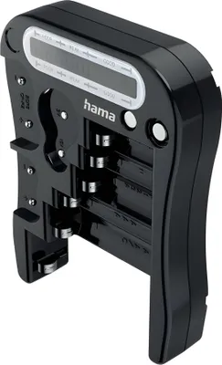 Produktbild von Hama Batterietester, Universal-Messgerät für Akkus, 1.5v, 2CR5, 3v, AA, AAA, C, CR P2, CR-V3, CR123A, CR2, D, Nein, Schwarz