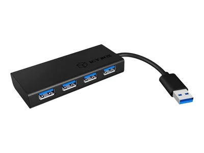 Immagine prodotto di Hub  4-Port IcyBox USB 3.0 IB-AC6104-B Aluminium Gehäuse (b) retail