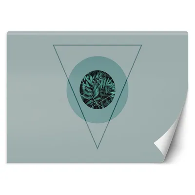 Produktbild von FOTOTAPETE Blätter Geometrische Abstraktion 450x315 cm VLIES Tapete Wandtapete Wandbilder Wanddekoration Design Wohnzimmer Schlafzimmer Flur Büro Küche