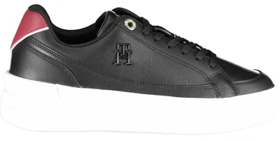 Produktbild von Eleganter Damensportschuh Schwarz mit Kontrastdetails und Applikation