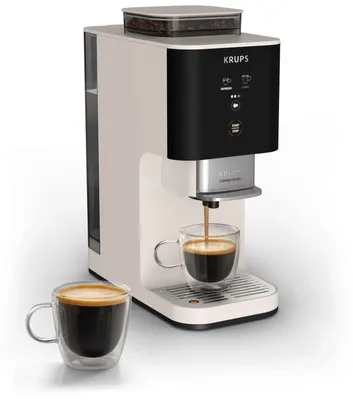 Produktbild von Krups SA4001, Espressomaschine, 1,8 l, Kaffeebohnen, Eingebautes Mahlwerk, 1370 W, Elfenbein