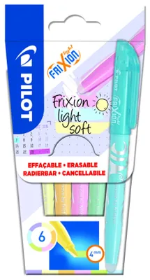 Obrázok produktu pre PILOT 572572 Zvýrazňovač PILOT FRIXION light soft, balenie 6 ks