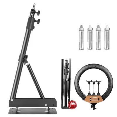 Obrázek produktu pro Kruhové světlo, nastavitelný jas, nástěnné rameno s výložníkem, držák 137 cm