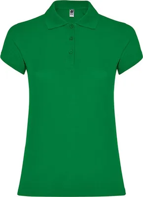 Produktbild von Roly PO6634 | Damen Star Woman Poloshirt, Piqué - Farbe: Tropical Green 216 - Größe: XL