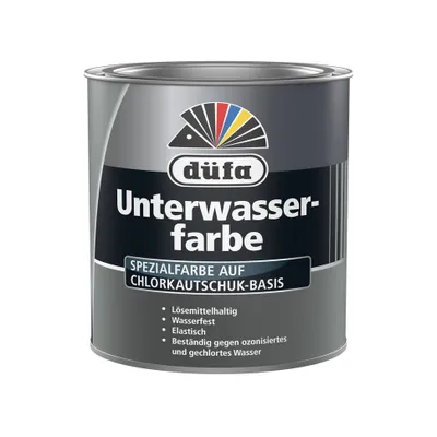 Produktbild von Düfa Unterwasserfarbe Meeresblau Beschichtung 750 ml glänzend Poolfarbe Schwimmbadfarbe