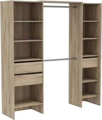 Produktbild von Kleiderschrank >Miami< in Kronberg Eiche aus Holzwerkstoff - 192x205x50 (BxHxT)