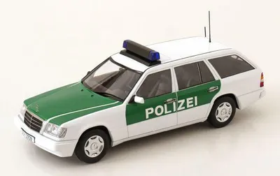 Immagine prodotto di Mercedes-Benz Classe E Station wagon della Polizia tedesca del 1995 - 1:18 - Collezione Triple 9