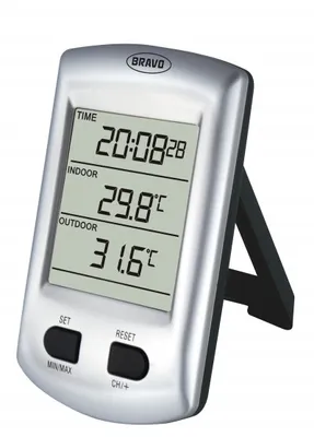 Obrázek produktu pro Bezdrátový digitální teploměr B-5053 Stříbrná