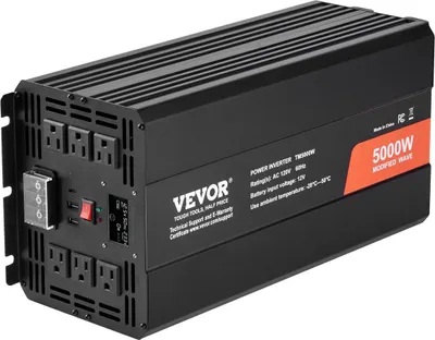 Produktbild von Modifizierter Sinus-Wechselrichter 5000 W, DC 12 V zu AC 120 V, LCD-Fernbedienung