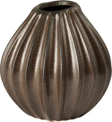 Produktbild von Broste Copenhagen Wide Vase S Antique Brown