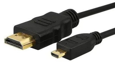 Produktbild von HDMI auf Micro HDMI Kabel 1m für Raspberry Pi 4K Actioncam Tablet Kamera schwarz