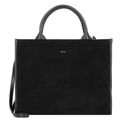 Image de REPLAY Cuir sac à épaule Shoulder Bag Black noir
