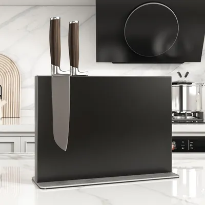Obrázek produktu pro Magnetický držák na nože, nerezová ocel, pro 6 nožů, do kuchyně