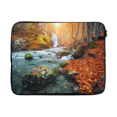 Produktbild von MuchoWow® Laptop Hülle 15 Zoll Natur - Sonne - Herbst Laptoptasche - Laptoptasche - Sleeve - Rundum-Schutz