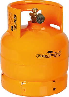 Produktbild von LPG-Gasflasche, vertikaler Gashahnauslass, Anschluss W20 x 1/14" links, Außengew. - 2 Kg (4,8 L)