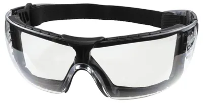 Produktbild von Wolfcraft Schutzbrille mit Band schwarz