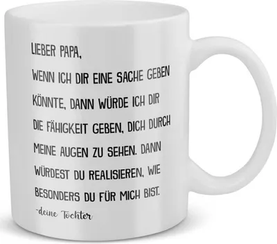 Produktbild von 22Feels Papa Geschenk von Tochter Vatertag Vater Tasse Geburtstag Weihnachten Kaffeetasse Männer Herrentag Geschenkidee