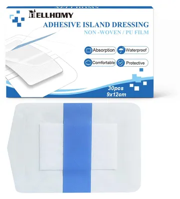 Produktbild von NELLHOMY 30 Stück Groß Wasserfest Duschpflaster 12x9cm Wasserfeste Pflaster Steril Wasserdichte Transparent Bandage, Starker Halt,Ideal zum Duschen Sport,Einzeln verpackt – Größe 9x12cm--30 Stück