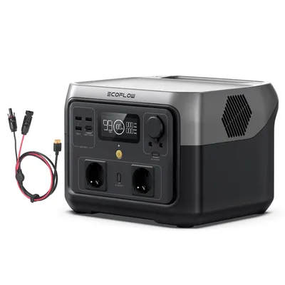Produktbild von EF ECOFLOW RIVER 2 MAX mit XT60 Kabel 3.5M 512Wh Tragbare Powerstation, Solargenerator mit LiFeP04, Schnellladung in 1 Stunde