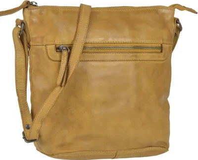 Produktbild von Bear Design Damen Tasche Ledertasche Umhängetasche Schultertasche 30x27cm ocker gelb CL36438-ochre