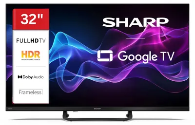 Produktbild von Sharp 32HF3965E 32 Zoll QLED Fernseher Google TV Full HD Smart TV HDR Blutooth Triple-Tuner (2026)