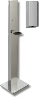 SET KWC Standmodell + SENSOR Touchfree Desinfektionsspender EXOS625X von hochwertiges Edelstahl