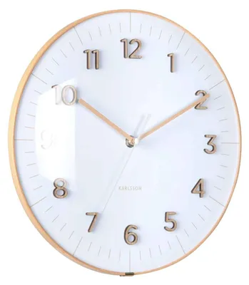 Produktbild von Karlsson - Wanduhr Esencia Dome - Weiß - Ø30cm