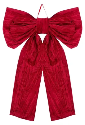 Produktbild von Weihnachtsschleife, rot, glänzend, 70 × 105 cm