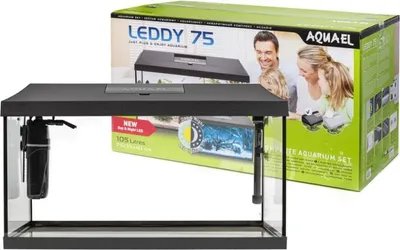 Obrázok produktu pre Aquael Leddy Plus 75 Day&Night Black 2.0 - akvarijná súprava