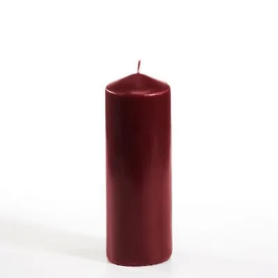 Zdjęcie produktu dla 10 świec stożkowych Papstar, średnica 60 mm, wysokość 165 mm, kolor bordowy, model 13602