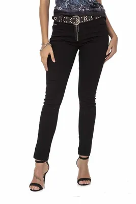 Produktbild von WD444 Damen Slim-Fit-Jeans in figurbetontem Slim Fit-Schnitt