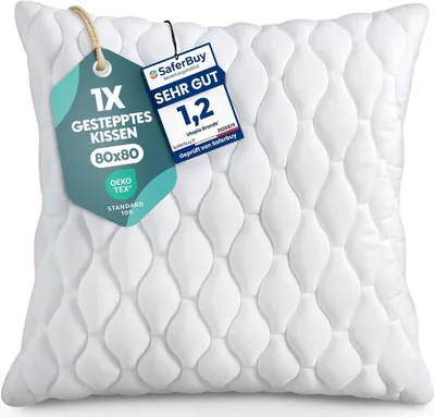 Imagen del producto de Cojines decorativos 80x80 - Rellenos - Juego de 1 - Blancos